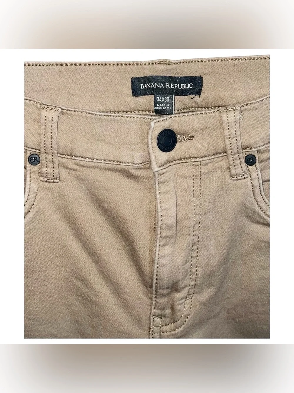 Banana Republic Pants Men’s Size 34x28 Dark Tan Straight Casual